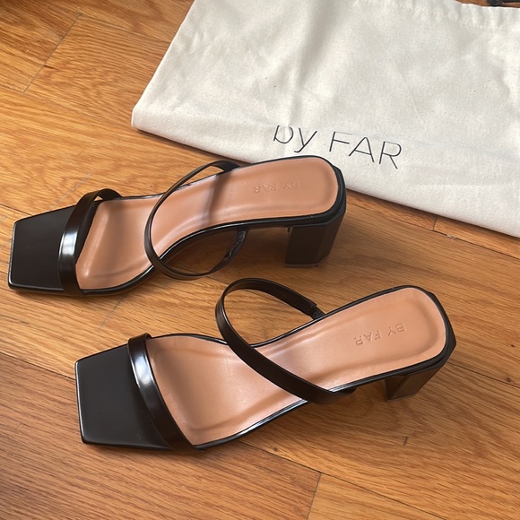 BY FAR – 100% LEATHER HEEL SANDALS - Picture 5 of 5